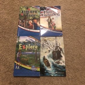 Abeka 4th grade readers set of 4 in good condition